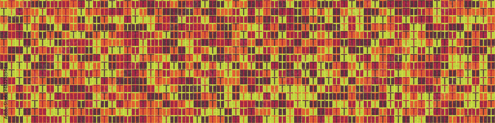 Fototapeta premium Abstract Geometric Pattern generative computational art illustration