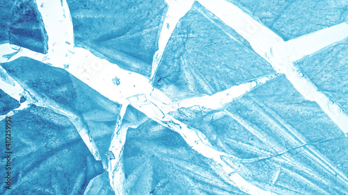 Close-up of broken ice, mac...