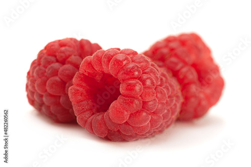 Ripe raspberry berry closeup