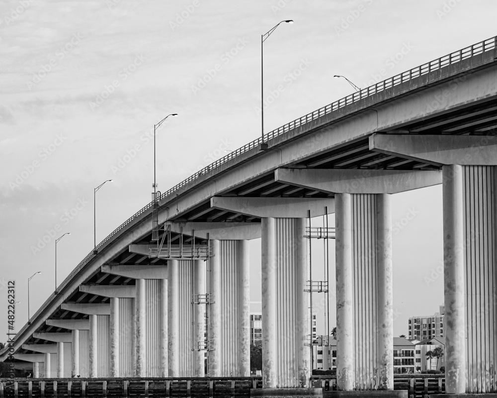 bridge over the river in the city bridge over the river in the city