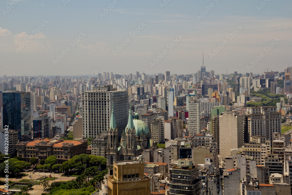 Aerial view Sao Paulo 