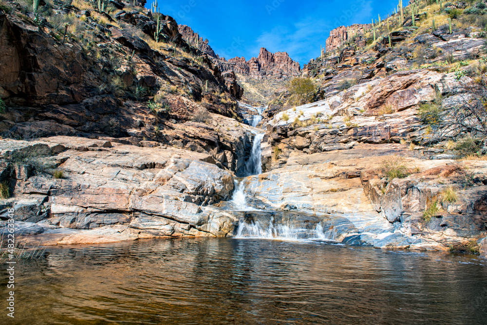 mountain waterfall mountain waterfall