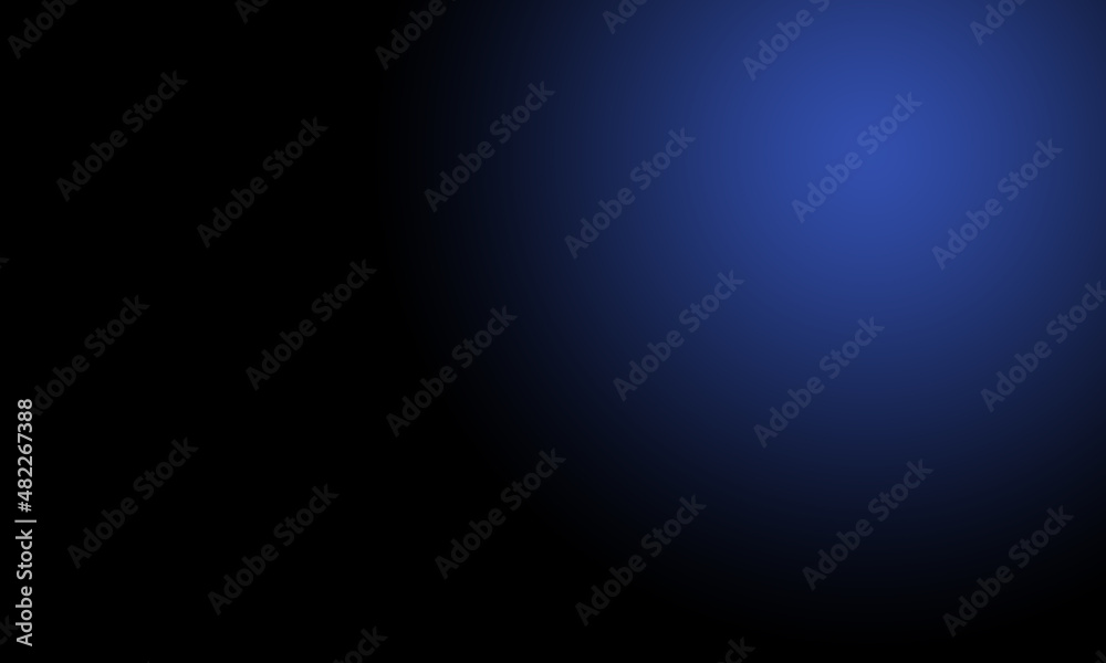 Fototapeta premium black background with blue gradient ray circle