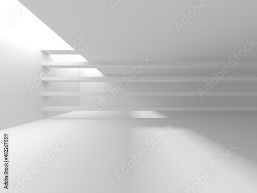 Fototapeta Naklejka Na Ścianę i Meble -  White Modern Background. Abstract Building Concept