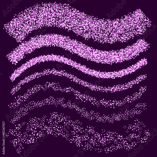 7 Glitter vector scatter brushes colorable by stroke color