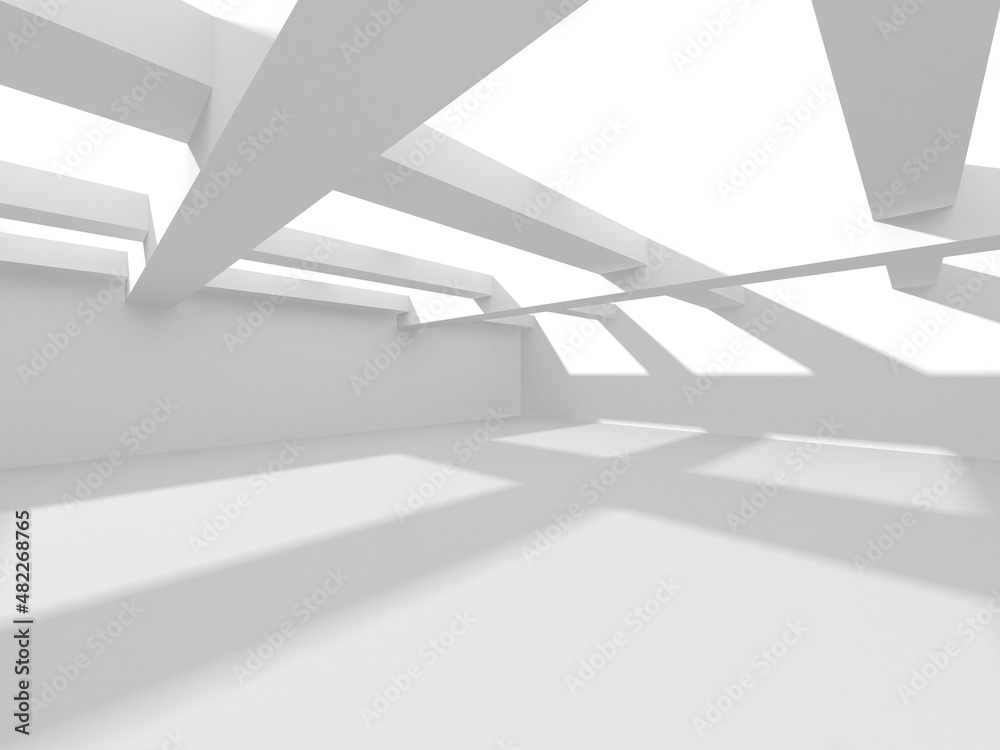 Obraz premium Abstract White Architecture Design Concept