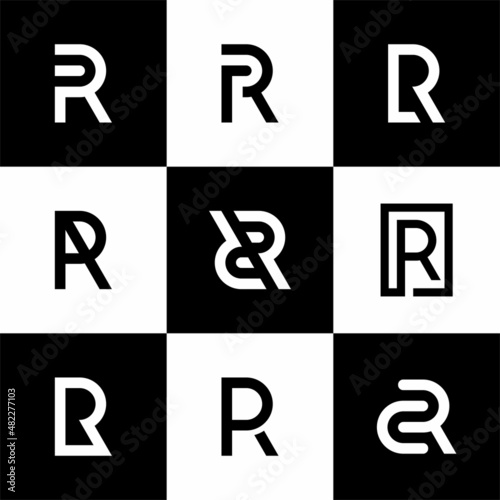 Initial Letter R Modern logo design inspiration
