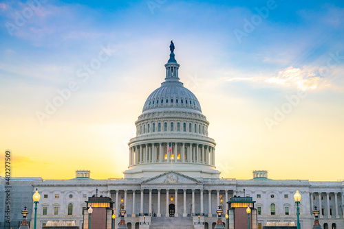 The United States Capitol, often called the Capitol Building, is the home of the United States Congress and the seat of the legislative branch of the U.S. federal government. Washington, United States photo