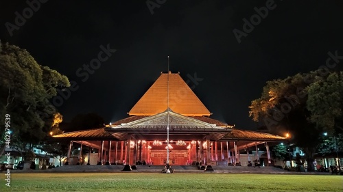 City Hal of Surakarta in The Night photo
