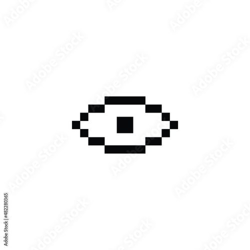 eye icon vector pixel eye