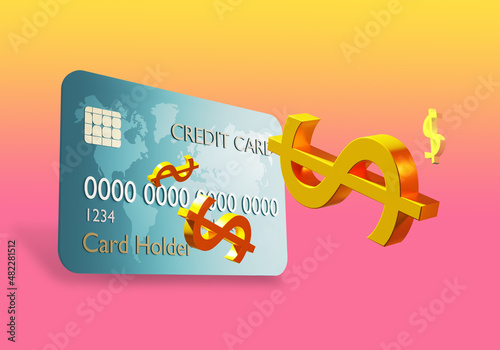 Credit card. Banking plasti...