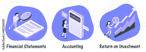 Capital gain abstract concept illustration set. portfolio and passive income, investments and bonds, cash flow, money slot, mutual fund, finance abstract metaphor.