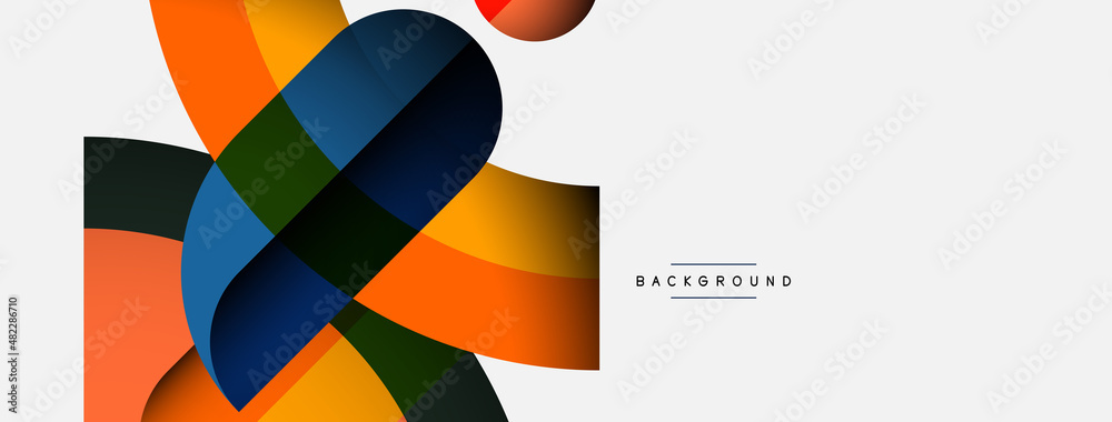 Trendy shapes, color minimal design composition, lines and shadows for wallpaper banner background or landing page Trendy shapes, color minimal design composition, lines and shadows for wallpaper banner background or landing page
