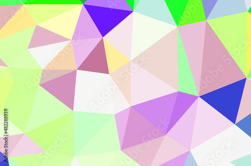 full Color geometric pattern triangles polygonal design for web and background, application