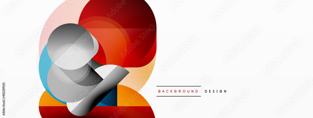 Round triangle shapes lines and circles. Geometric vector illustration for wallpaper banner background or landing page Round triangle shapes lines and circles. Geometric vector illustration for wallpaper banner background or landing page