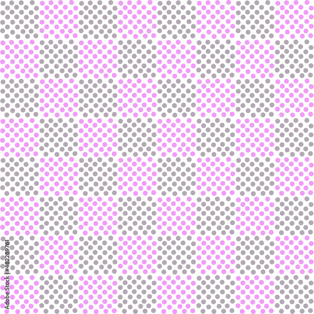Polka dots in square frame with pink and gray color background.Seamless pattern design for wallpaper, wrapping paper,backdrop, fabric,tile,tablecloth and etc. Polka dots in square frame with pink and gray color background.Seamless pattern design for wallpaper, wrapping paper,backdrop, fabric,tile,tablecloth and etc.