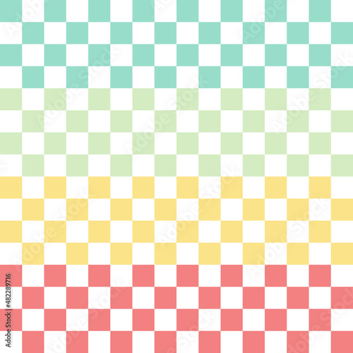 background with squares,a set of colorful seamless checkers pattern design for decorating, wallpaper, fabric, tablecloth,background and etc.