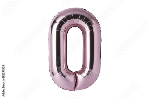 The shiny pink number balloon.