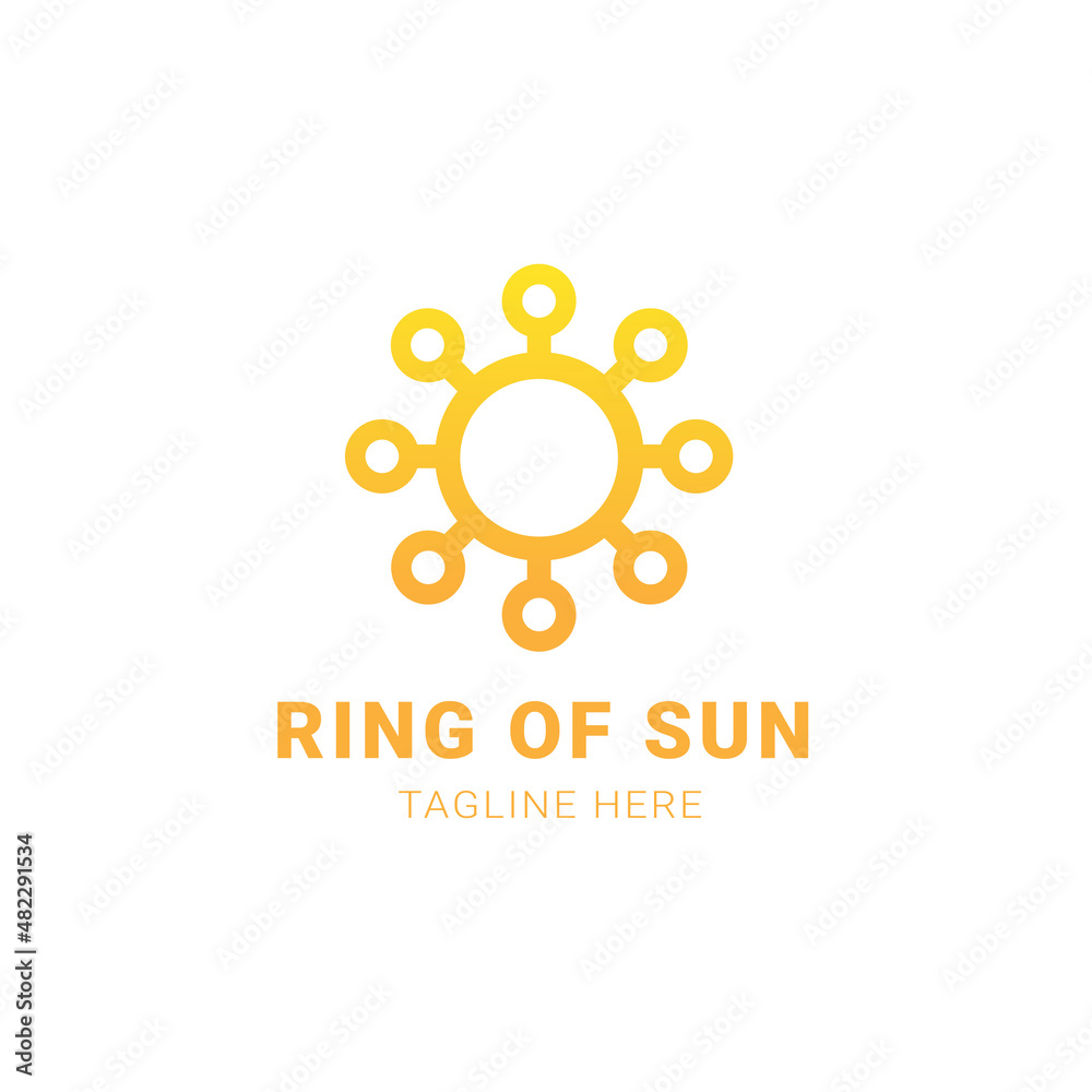 sun logo template with the light symbol vector icon illustration sun logo template with the light symbol vector icon illustration