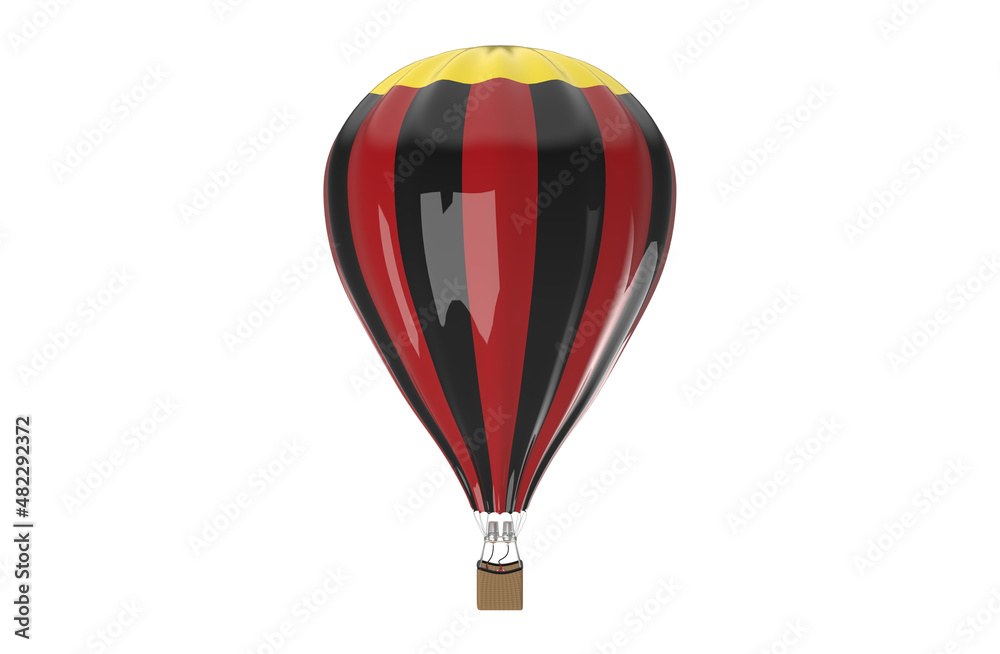 Fototapeta premium Hot air balloon isolated on white background 3d image illustration