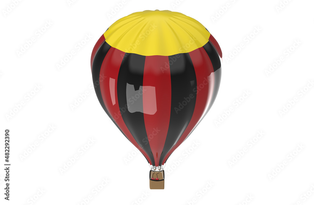 Fototapeta premium Hot air balloon isolated on white background 3d image illustration