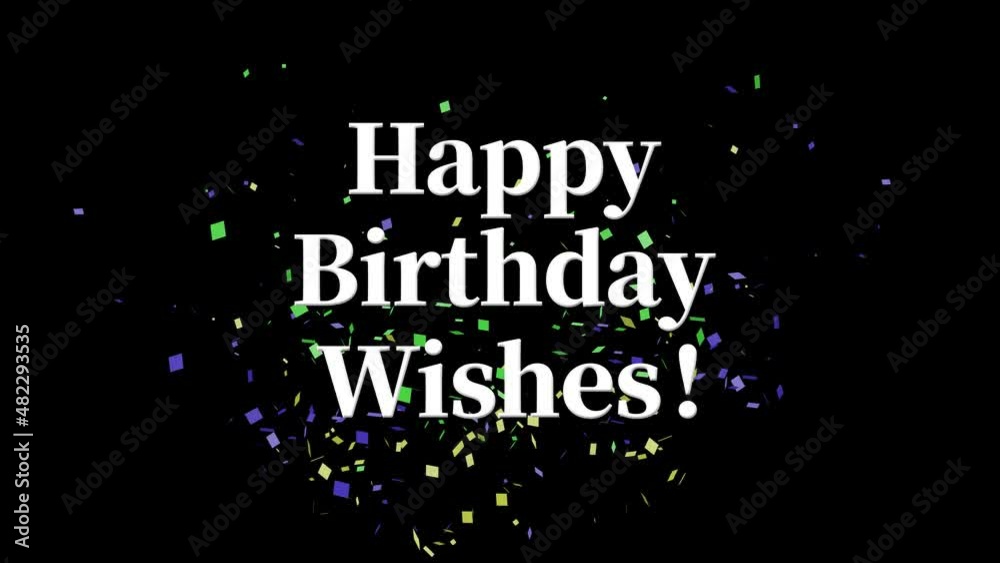 黒背景 誕生日 happy Birthday テキスト アニメーション モーショングラフィックス 黒背景 誕生日 happy Birthday テキスト アニメーション モーショングラフィックス