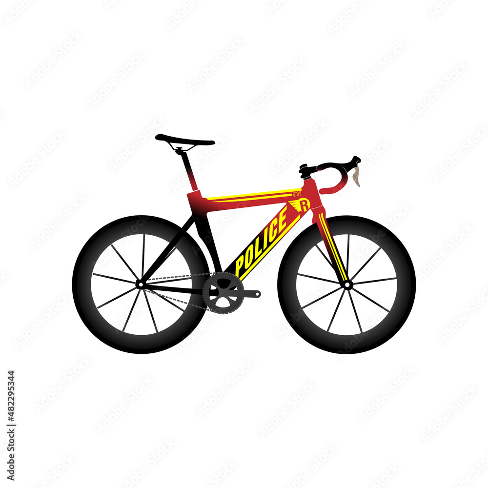 Road bike Illustration Graphic Template Design Vector Logo Icon