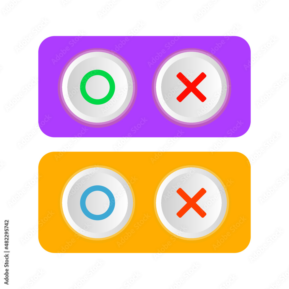 yes and no buttons, accepted and not accepted buttons, rejected, true, false, agree and disagree icons yes and no buttons, accepted and not accepted buttons, rejected, true, false, agree and disagree icons
