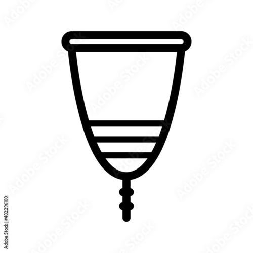 Menstrual cup outline icon