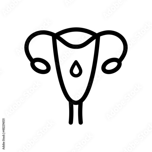 Uterus outline icon