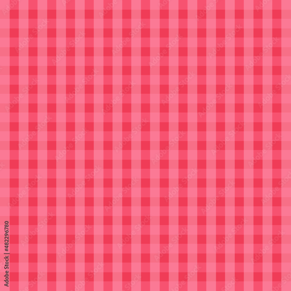 Abstract salmon-colored checkered tablecloth plaid fabric background pattern, checkmark background pattern Abstract salmon-colored checkered tablecloth plaid fabric background pattern, checkmark background pattern
