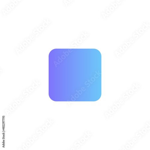 Free Download Stop music control vector icon with gradient - GFXLoad