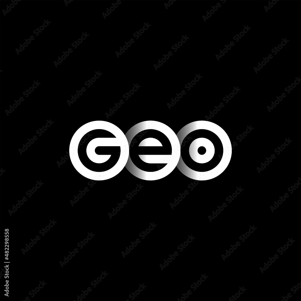 GEO Letter Initial Logo Design Template Vector Illustration GEO Letter Initial Logo Design Template Vector Illustration