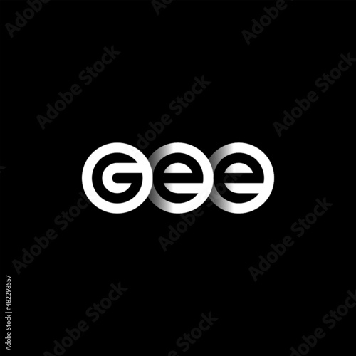 Fotografie GEE Letter Initial Logo Design Template Vector Illustration