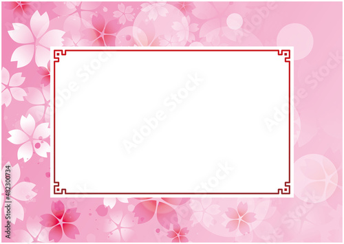 春　桜　花びら　背景
