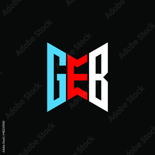 GEB letter logo creative design. GEB unique design