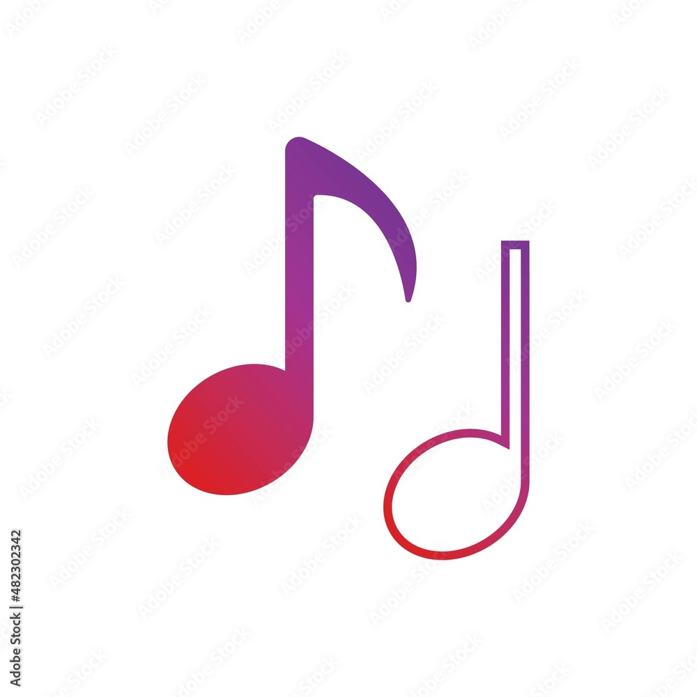 Music Note Icon Vector illustration design Music Note Icon Vector illustration design