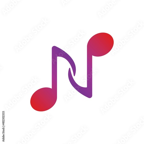 Music Note Icon Vector illustration design