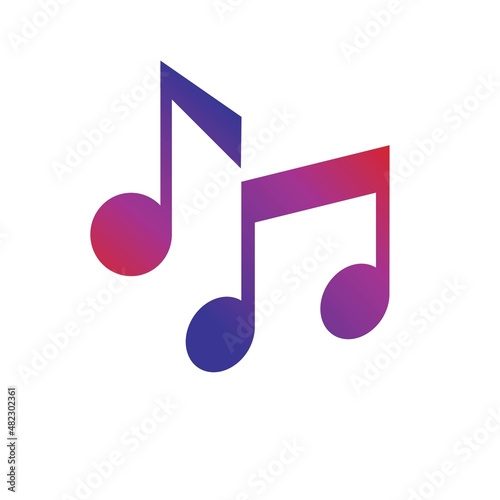 Music Note Icon Vector illustration design