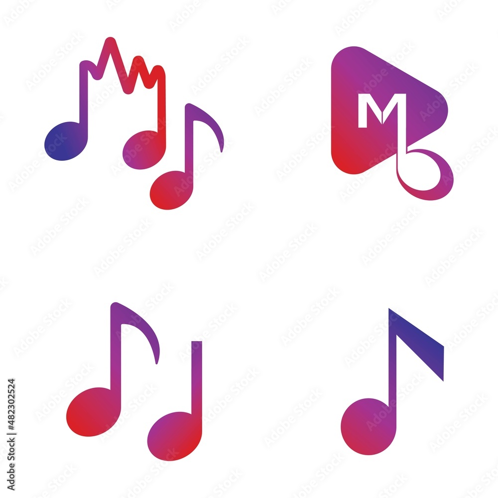 Music Note Icon Vector illustration design Music Note Icon Vector illustration design