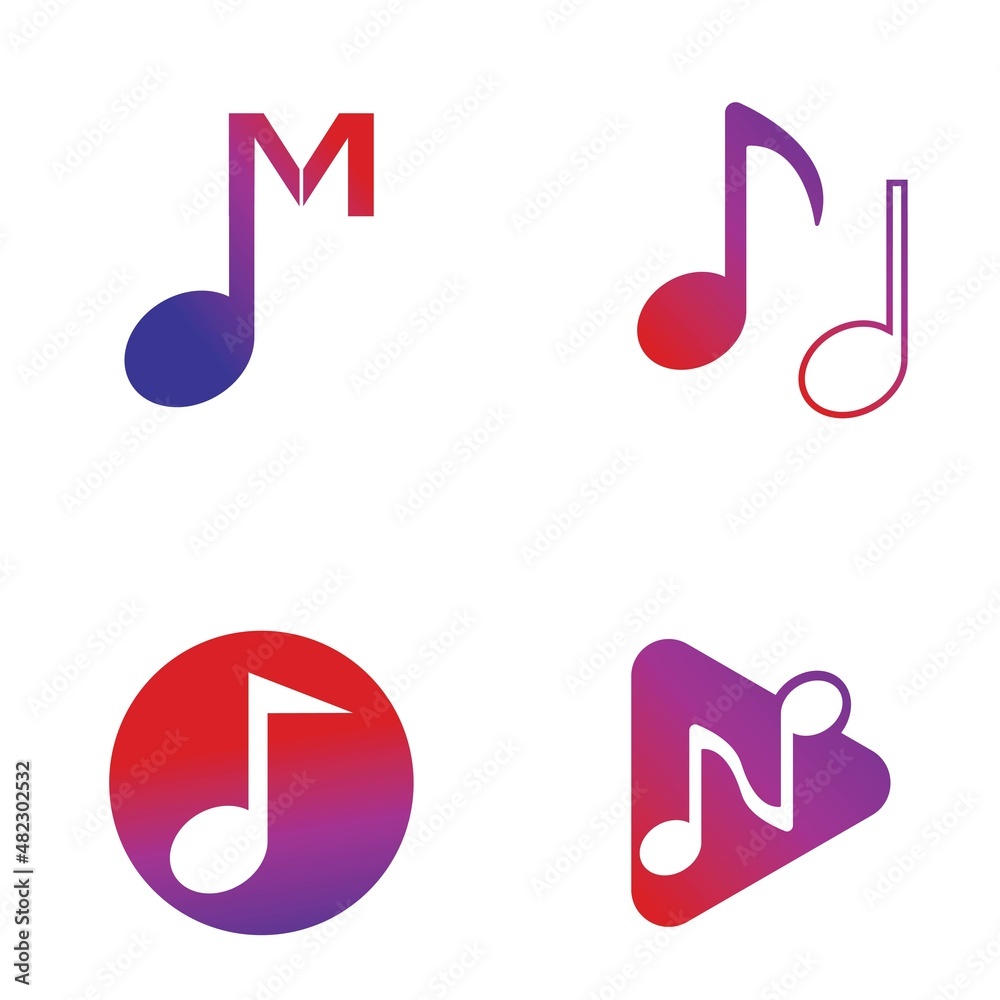Music Note Icon Vector illustration design Music Note Icon Vector illustration design