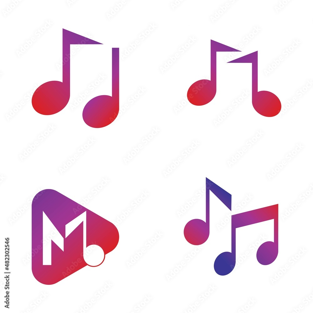 Music Note Icon Vector illustration design Music Note Icon Vector illustration design
