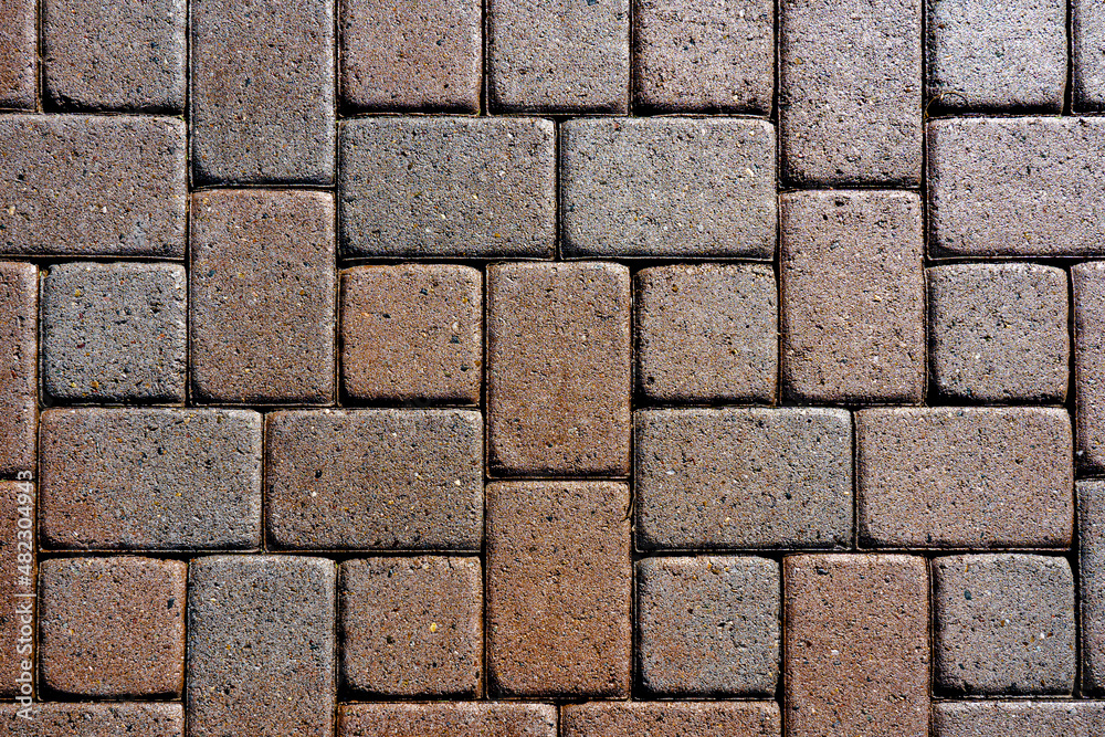 Naklejka premium Block pattern on the ground