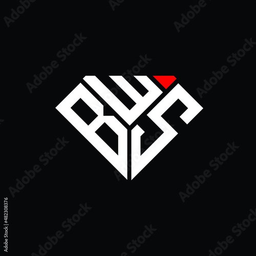 BWS letter logo creative design. BWS unique design photo