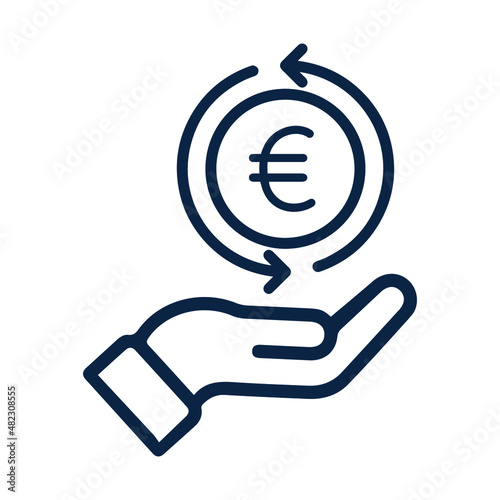 Euro exchange or Currency icon