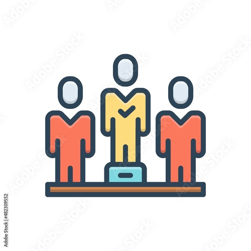 Color illustration icon for eligibility