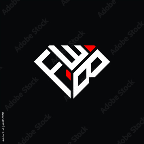 FWB letter logo creative design. FWB unique design photo
