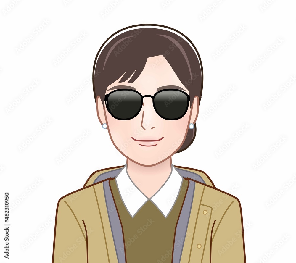 サングラスをしている人 サングラスをしている人
