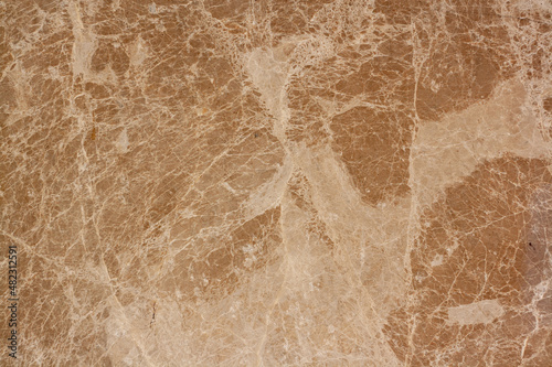 Cracked marble texture. Brown marble tile. Horizontal photo. © Vladimir Kazakov
