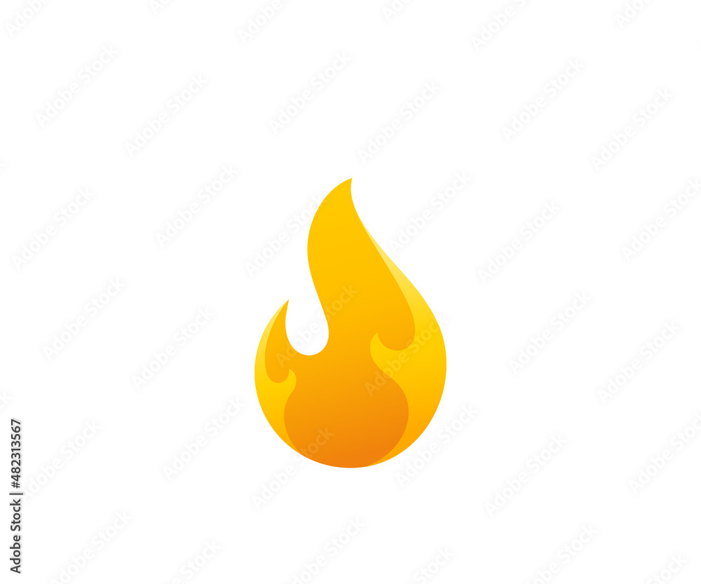 illustration of a burning fire illustration of a burning fire
